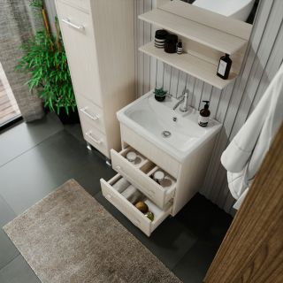 Тумба под раковину Бриклаер Чили 4627125414985 55 см светлая лиственница