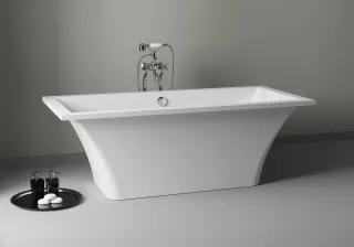 Ванна из искусственного камня Astra-Form Лотус 01010036 185x85 см белый глянец