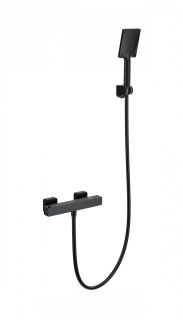 Смеситель для душа Wonzon & Woghand Stay 3 WW-B2062-A-MB с термостатом чёрный матовый