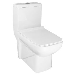 Унитаз-моноблок Azario Zeno AZ-1169 ободковый с быстросъемным сиденьем Slim микролифт