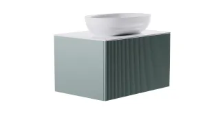 Тумба с раковиной Astra-Form М-40 4631177713552 80 см зелёный матовый