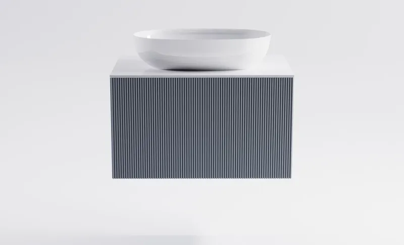 Тумба с раковиной Astra-Form М-40 4631177713569 80 см голубой матовый