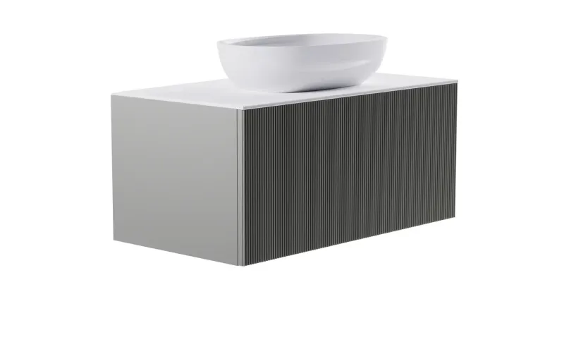Тумба с раковиной Astra-Form М-40 4631177713262 100 см серый матовый