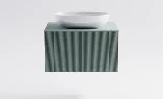 Тумба с раковиной Astra-Form М-40 4631177714771 80 см зелёный матовый