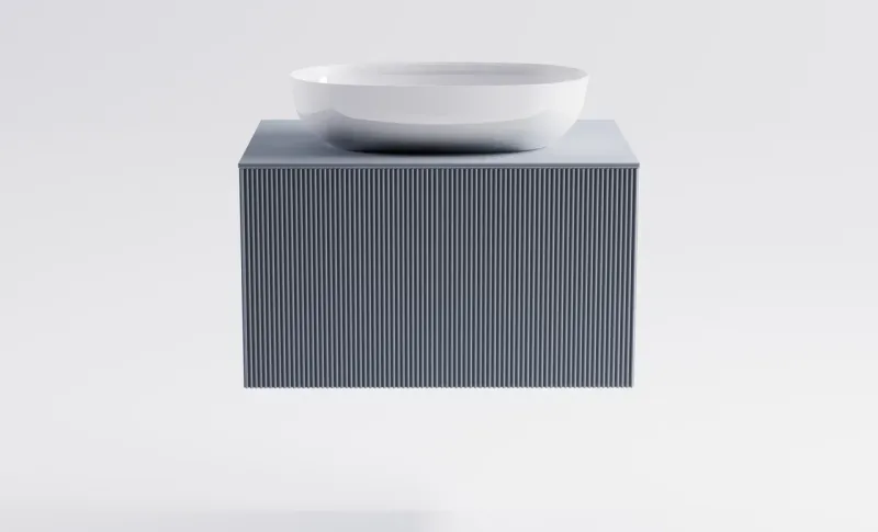 Тумба с раковиной Astra-Form М-40 4631177714788 80 см голубой матовый