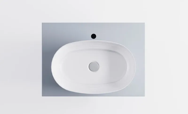 Тумба с раковиной Astra-Form М-40 4631177714788 80 см голубой матовый