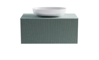 Тумба с раковиной Astra-Form М-40 4631177714832 90 см зелёный матовый