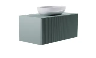 Тумба с раковиной Astra-Form М-40 4631177714894 100 см зелёный матовый