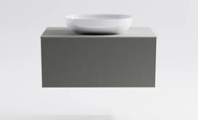 Тумба с раковиной Astra-Form М-40 4631177714825 90 см серый матовый