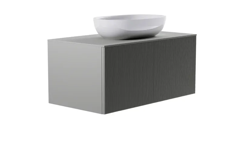 Тумба с раковиной Astra-Form М-40 4631177714825 90 см серый матовый