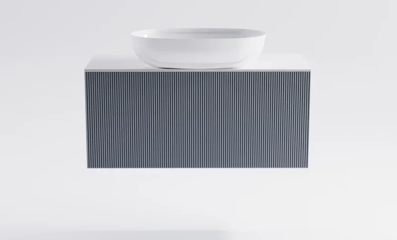 Тумба с раковиной Astra-Form М-40 Slim 4631177714597 90 см голубой матовый