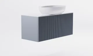 Тумба с раковиной Astra-Form М-40 Slim 4631177714658 100 см голубой матовый