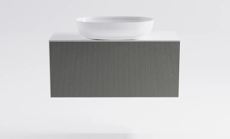 Тумба с раковиной Astra-Form М-40 Slim 4631177714665 100 см серый матовый