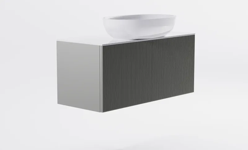 Тумба с раковиной Astra-Form М-40 Slim 4631177714665 100 см серый матовый