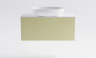 Тумба с раковиной Astra-Form М-40 Slim 4631177714672 100 см бежевый матовый