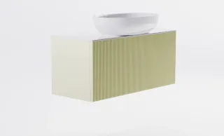 Тумба с раковиной Astra-Form М-40 Slim 4631177714672 100 см бежевый матовый