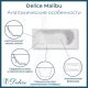 Ванна чугунная Delice Malibu DLR230609-AS 170x75 с антискользящим покрытием