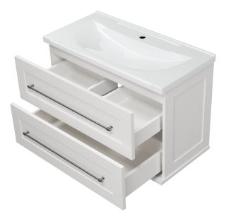 Подвесная тумба под раковину Misty Марта 80см белый
