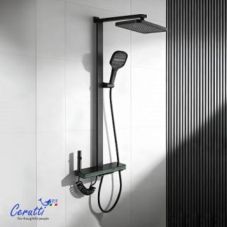 Душевая стойка Ceruttispa MAURO графит