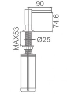 Дозатор для кухонной мойки Milacio MC.931.MB чёрный матовый