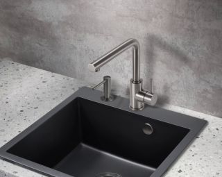 Смеситель для кухни Milacio Ultra MCU.555.GM воронёная сталь