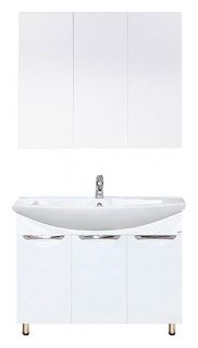 Напольная тумба под раковину Misty Лаванда 80см белый