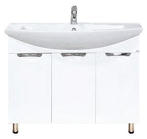 Напольная тумба под раковину Misty Лаванда 105см белый