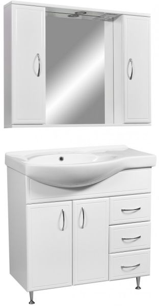 Тумба под раковину Stella Polar Концепт 80см белый SP-00000130