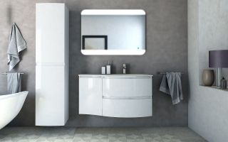 Шкаф-колонна Cezares 40x170 Bianco lucido Vague 44324