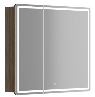 Зеркальный шкаф с LED подсветкой Sancos Mirror MI90ECH 89см дуб чарльстон