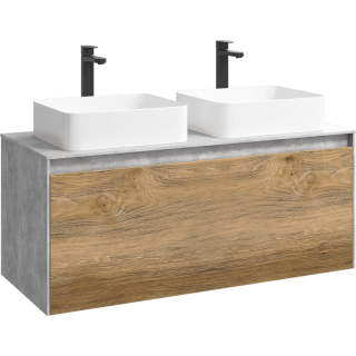 Подвесная тумба под раковину Aqwella Mobi MOB0112BS+MOB0712DB 120 см