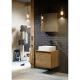 Подвесная тумба под раковину Aqwella Mobi MOB0106DB+MOB0706W 60 см