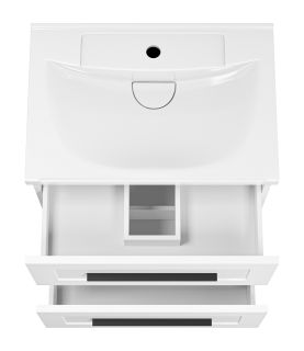 Подвесная тумба под раковину Misty Модерн 60см белый