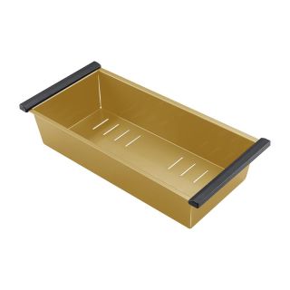 Мойка для кухни с коландером Gappo GS6050-3 золотой сатин