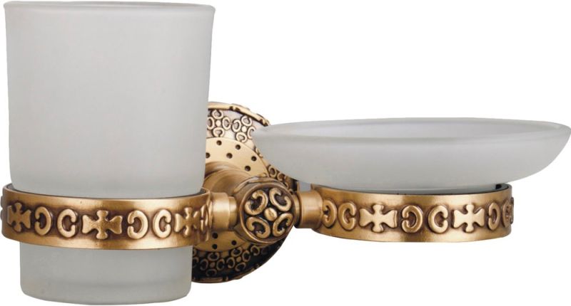 Держатель мыльницы и стакана Zorg Antic AZR 21 BR бронза