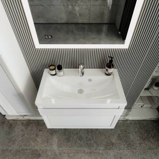 Тумба под раковину Бриклаер Берлин 4627125416088 80 см белый