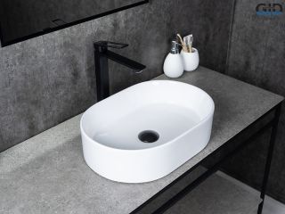 Раковина Gid N1330 51239 накладная белая 46.5x32x12
