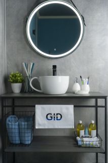 Раковина Gid N9055 51186 накладная белая 40x30x18