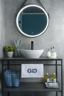 Раковина Gid N9138 51178 накладная белая 41x34x15