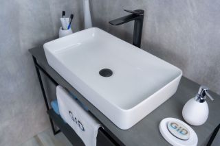 Раковина Gid N9396 51140 накладная белая 60x34x11