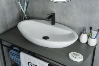 Раковина Gid N9435 51149 накладная белая 73x41.5x13.5