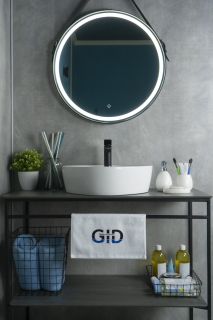 Раковина Gid N9442 51153 накладная белая 44x44x14