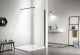 Душевая перегородка Aquatek Walk in с держателем AQ WIW 11020BL 110 см чёрный матовый