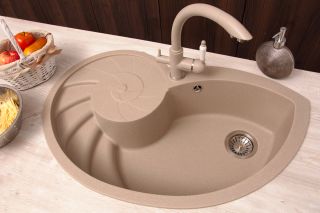 Кухонная мойка Florentina Наутилус песочный