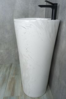 Раковина Gid Nb131wgs 81115 накладная под камень глянцевая 40x40x84