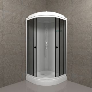 Душевая кабина Triton Грэй Щ0000066462 90x90 см профиль чёрный стекло тонированное