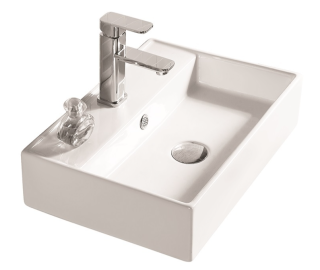 Раковина накладная SantiLine SL-1001 50см белый