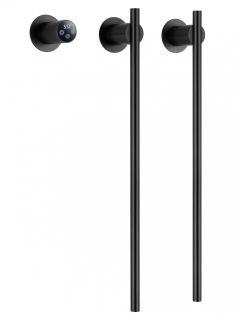 Полотенцесушитель электрический встраиваемый Wonzon & Woghand Dortmund WW-A362-MB 58x45 см с внутренней частью чёрный матовый