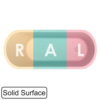 Ванна из искусственного камня WHITECROSS Jess 0223.160071.2XXXX 160x70 см RAL мат