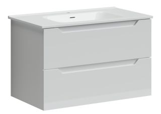 Подвесная тумба под раковину Sancos Norma 2.0 NR2.080W 80см белый глянец